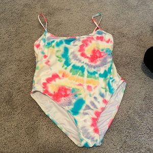 Woman’s one piece bathing suit